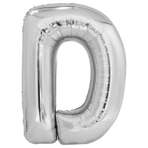 Amscan Fóliový balónek písmeno D 86 cm stříbrný