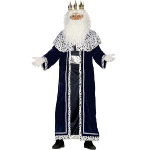 Guirca Kostým Král Melichar - modrý Velikost - dospělý: M