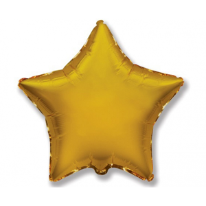 Flexmetal Fóliový balón Hvězda - zlatá
