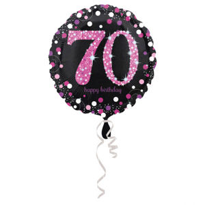Amscan Fóliový balónek 70 třpytivá růžová