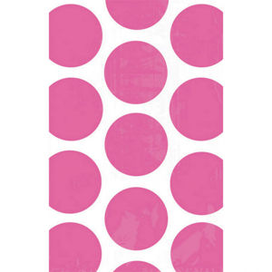 Amscan Papírové sáčky puntíkované - růžové 10 ks