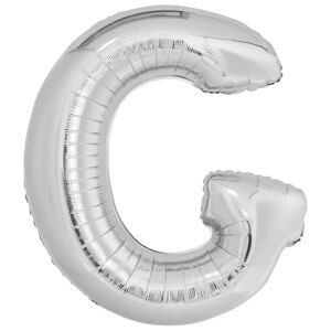 Amscan Fóliový balónek písmeno G 86 cm stříbrný
