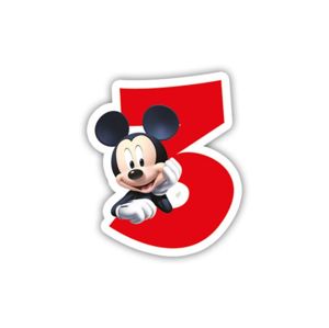 Procos Narozeninová svíčka Mickey Mouse - číslo 3