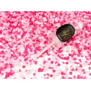 PartyDeco Malé vystřelovací konfety růžoví barvy.