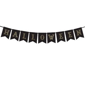 PartyDeco Banner Halloween černý