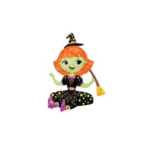 Amscan MultiBalloon Sedící čarodějnice - Halloween