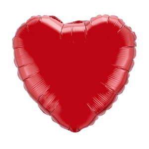Flexmetal Fóliový balón Srdce - rudé 43 cm