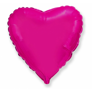 Flexmetal Fóliový balón Srdce - růžový 43 cm