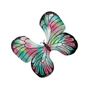 Amscan Fóliový balonek holografický motýl 76 x 66 cm