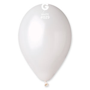 Gemar Balónek metalický bílý 26 cm
