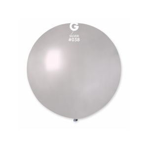 Gemar Kulatý metalický balonek 80 cm strieborný