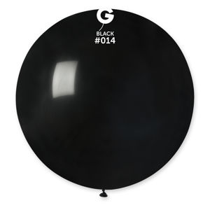 Gemar Kulatý pastelový balonek 80 cm černý