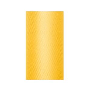 PartyDeco Tyl hladký - žlutý 0,3x9m