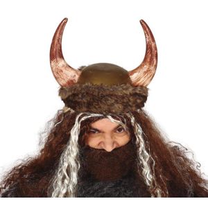 Guirca Vikingská helma s kožešinou