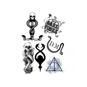 Cinereplicas Sada 35 dočasných tetování Harry Potter
