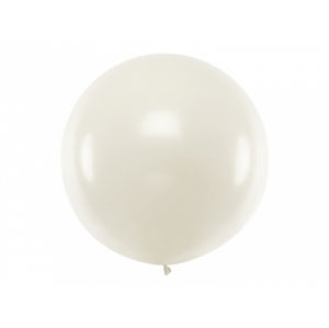 PartyDeco Kulatý latexový Jumbo balón 1m průsvitný