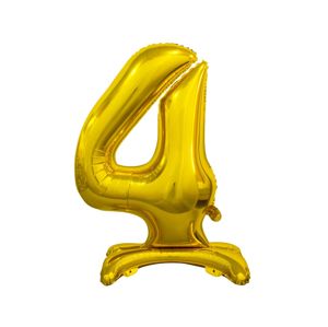 Godan Samostojící fóliový balón 4 zlatý 74 cm