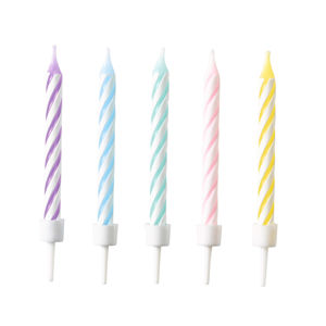 Amscan Pastelové narozeninové svíčky 10 ks