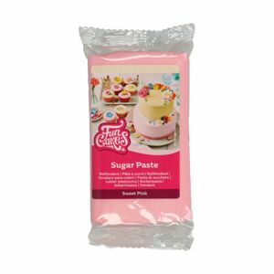 Funcakes Růžový rolovaný fondant Sweet Pink (barevný fondán) 250g