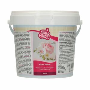 Funcakes Gum pasta bílá - hotová hmota na modelování květů a jemných tvarů 1 kg
