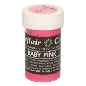 Sugarflair Colours Gelová barva Baby Pink - Dětská růžová 25 g