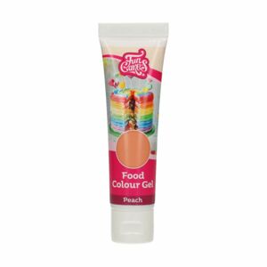 Funcakes Broskvová/Tělová gelová koncentrovaná jídla barva Peach na hmoty i čokolády 30 g