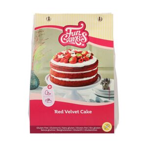 Funcakes Směs na výrobu piškoty Red Velvet Cake 400 g Gluten Free