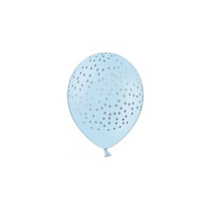 PartyDeco Tečkovaní modrý balónek
