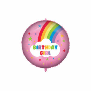 Procos Fóliový balón - Duha Birthday Girl 46 cm