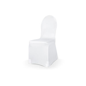 PartyDeco Elastický potah na židli - bílý