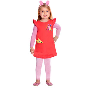 Amscan Dětský kostým červený - prasátko Peppa Velikost - děti: S