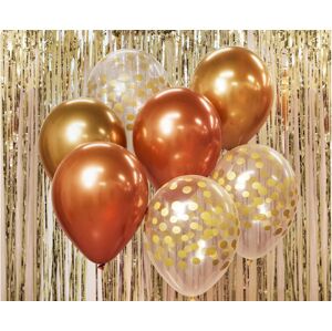 Godan Balónová kytice - zlaté odstíny 7 ks