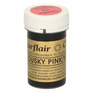 Sugarflair Colours Potravinářská gelová barva starorůžová - Dusky Pink / Wine 25 g