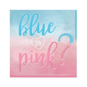 Amscan Ubrousky Blue or Pink? 33 x 33 cm
