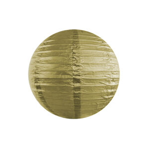 Partydeco Kulatý papírový lampion - zlatý 25 cm
