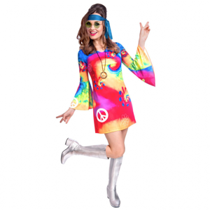 Amscan Dámský kostým - Hippie Velikost - dospělý: M