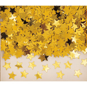 Amscan Konfety - zlaté hvězdy pravidelné 14 g
