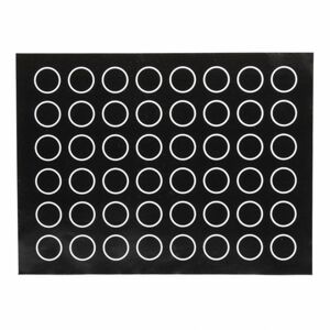 Patisse Silikonová forma na makronky - černá 40 x 30 cm