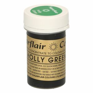 Sugarflair Colours Gelová jedlá barva zelená - Holly Green 25 g