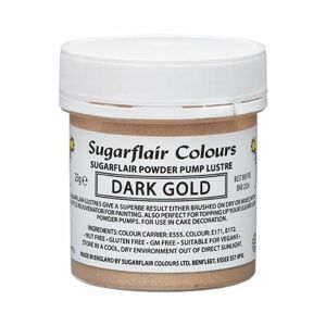 Sugarflair Colours Jedlá náplň do mechanického rozprašovače Dark Gold 25 g