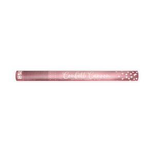 PartyDeco Vystřelovací konfety - Růžová srdíčka 60 cm