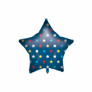 Procos Fóliový balón modrá hvězda - Barevné hvězdičky 46 cm