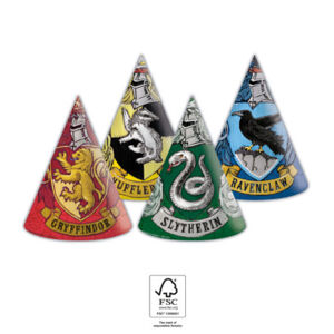 Procos Párty kloboučky - Harry Potter fakulty 6 ks
