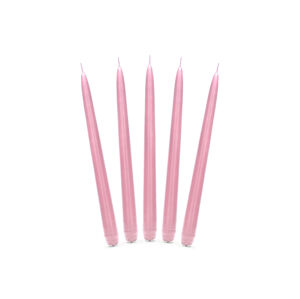 PartyDeco Kónická svíčka růžová - matná 24 cm