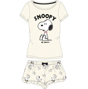 EPlus Dámské pyžamo - Snoopy krémové Velikost - děti: M