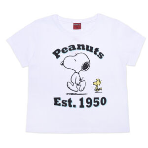 EPlus Dívčí tričko - Snoopy bílé Velikost - děti: 152