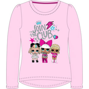 EPlus Dívčí tričko s dlouhým rukávem - LOL Surprise růžové Velikost - děti: 104