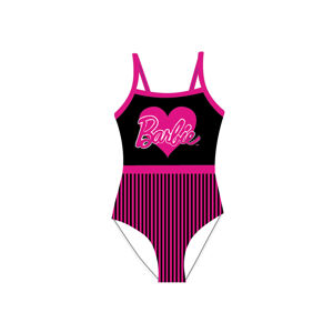 EPlus Jednodílné plavky - Barbie černo-růžové Velikost - děti: 104/110