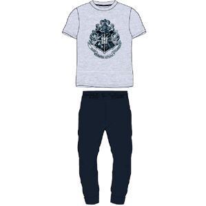 EPlus Pánské pyžamo Harry Potter - Bradavice šedé Velikost - dospělý: XL