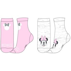 EPlus Sada 2 párů dětských ponožek - Minnie Mouse Velikost ponožek: 31-34